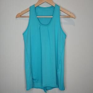 Lucky In Love Turquoise Blue Tank Sleeveless Activewear Top Women's Size S‎
